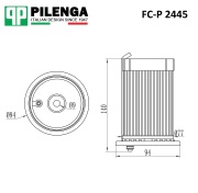 PILENGA FCP2445 Фильтр топливный, для дизельных дв.