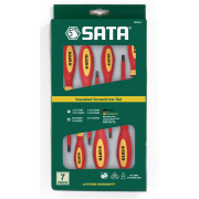 SATA 09301A Отвёртки (набор)  7пр. Комбинир. Изолир. (пласт.кор.бл.) серия G