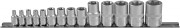 Jonnesway S06H414S Набор головок торцевых 1/4&quot;&quot;, 3/8&quot;&quot;, 1/2&quot;&quot;DR, внешний TORX®, на держателе, Е4-E24, 14 предметов