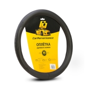 CarPerformance CP2010BKM Чехол руля CAR PERFORMANCE CP-2010 BK Size M натуральная кожа черный с перфорацией