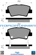 ROADRUNNER RR21854SPD Колодки тормозные задние