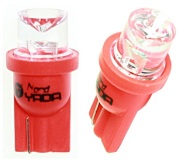 NORD YADA 902377 Светодиод 12V T10-01 (1LED)W5W Base:BW2,1х9,5D конус красный 0.13W 0.45lm