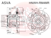 ASVA HNWHRM4MR СТУПИЦА ЗАДНЯЯ