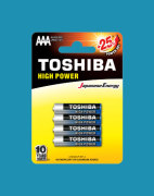 TOSHIBA LR03GCPBP4 Батарейка  (4шт) LR03 мизинчик AAA  1,5V