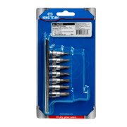 KING TONY 2107PR Набор торцевых насадок 1/4&quot;&quot;, Torx, Т10-Т40 мм, L = 37 мм, 7 предметов