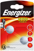 Energizer CR2025BL2 Батарейка литиевая дисковая специальная 3В Energizer Lithium CR2025 BL-2 2шт