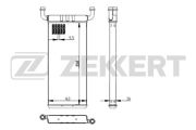 Zekkert MK5118 Радиатор отоп. Sprinter (906) 06-, Crafter 30-35 06-, Crafter 30-50 06-