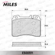 Miles E500511 Колодки тормозные