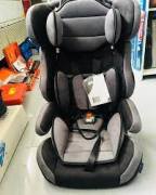 AUTOVIRAZH AV200402 Детское кресло с ремнями серо-черное , 1+2+3, до 36кг, 9мес-12 лет, 5-точ. ремень безоп.,