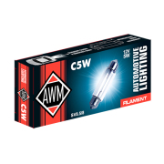 AWM 410300015 Лампа  накаливания AWM C5W 12V 5W (SV8.5/8)
