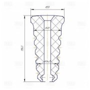 Trialli BC1082 Буфер (отбойник) для а/м Ford Focus II (05-)/Mazda 3 (03-) (задн. аморт. 1 шт.) PUR (BC 1082)