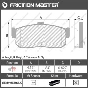 Friction Master MKD540 Колодки тормозные дисковые