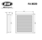 BM-Motorsport FA8020 Фильтр воздушный