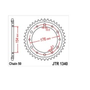 JT Sprockets JTR134043ZBK