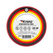 Kranz KR092604 Изолента ПВХ KRANZ 0.13х15 мм, 20 м, красная (10 шт./уп.)
