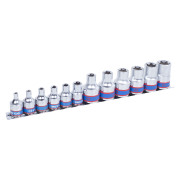 KING TONY 7113PR Набор торцевых головок 3/8&quot;&quot;, 1/2&quot;&quot;, TORX Е-стандарт, E4-E20, 12 предметов