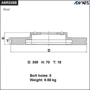 ADVICS A6R538B