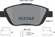 Textar 2488301 Комплект тормозных колодок с противошумной пластиной Q+