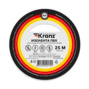 Kranz KR092201 Изолента ПВХ KRANZ 0.13х19 мм, 25 м, белая (5 шт./уп.)
