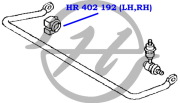 Hanse HR402192 Втулка стабилизатора задней подвески, внутренняя