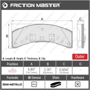 Friction Master MKD369 Колодки тормозные дисковые