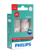 Philips 11065ULRX2 Лампа автомобильная W21W 12V-LED 2,5W (W3x16d) RED Ultinon LED (к.уп.2шт.), шт