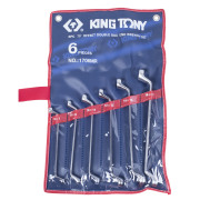 KING TONY 1706MR Набор накидных ключей, 6-17 мм, 6 предметов