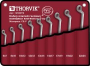 THORVIK W2S9TB Набор ключей гаечных накидных изогнутых серии ARC в сумке, 6-24 мм, 9 предметов