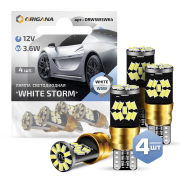 ORIGANA ORWSW5WK4 Лампа светодиодная &quot;WHITE STORM&quot; &quot;БЕЛАЯ&quot; CANBUS W5W LED T10-3014-27 SMD 12V/3,6W 6500K (Комплект 4шт.)  арт. ORWSW5WK4