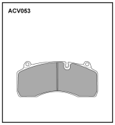 ALLIED NIPPON ACV053K Колодки тормозные дисковые