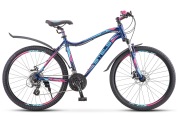 Stels LU079814 Велосипед 26 горный Miss 6100 MD (2019) количество скоростей 21 рама алюминий 17 темно-синий