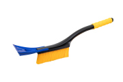 Kraft KT830063 Щетка зимняя со скребком (55 см) желтая щетина