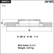 ADVICS B6R074B