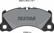 Textar 2152401 Комплект тормозных колодок с противошумной пластиной Q+
