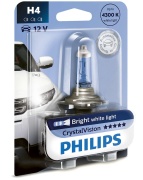 Philips 12342CVB1 Лампа 12V H4 60/55W Crystal Vision 1 шт. блистер