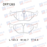 DOUBLE FORCE DFP1265 Колодки тормозные дисковые Double Force