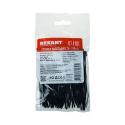 REXANT 070101 Хомут стяжка кабельная нейлоновая REXANT 100 x2,5мм, черная, упаковка 100 шт.