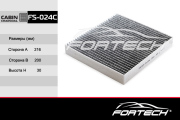 Fortech FS024C Фильтр салонный угольный