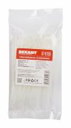 REXANT 070159 Хомут стяжка нейлоновая многоразовая REXANT 150x3,5 мм,белая, упаковка 100 шт.