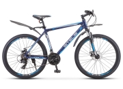 Stels LU084771 Велосипед 26 горный Navigator 620 MD (2020) количество скоростей 21 рама алюминий 14 темно-синий
