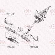 TATSUMI TEC1747L Наконечник рулевой тяги L