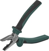 Jonnesway P0116 Пассатижи с увеличенными рычагами и двухкомпонентными рукоятками, 160 мм