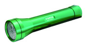 SATA 90734A Фонарь (230мм.) светодиод. (24LED, 2xAAA) Aluminum Flashlight (зелёный)