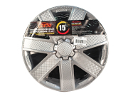Garde GW1501 Колпаки R-15 Галакси Silver карбон 2шт