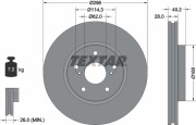 Textar 92174303 Тормозной диск с покрытием PRO