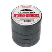 REXANT 092108 Изолента ПВХ REXANT 15 мм х 25 м, серая, упаковка 5 роликов