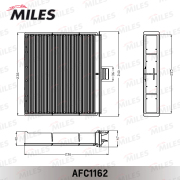 Miles AFC1162 Фильтр салонный