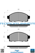 ROADRUNNER RR21807SPD Колодки тормозные передние