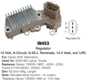 TRANSPO IN453 Реле-регулятор генератора LEXUS: (95-02) TOYOTA: (95-04)