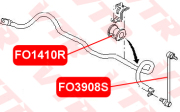 VTR FO1410R Втулка стабилизатора передней подвески